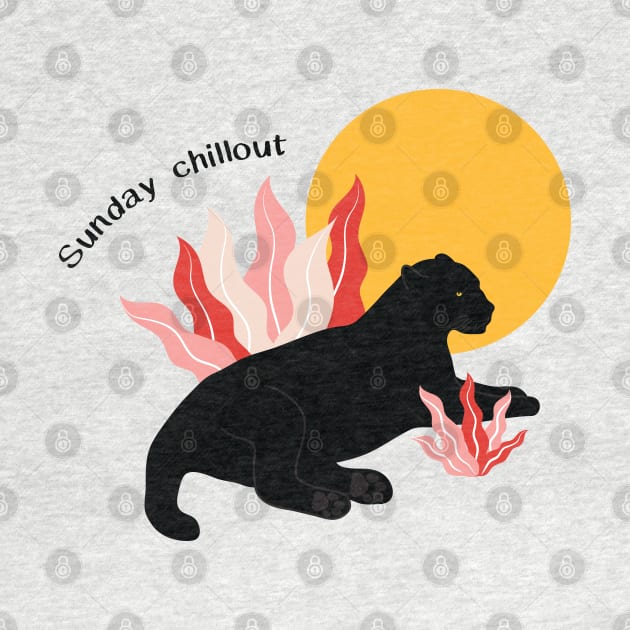 Sunday chillout with black panther - text by grafart